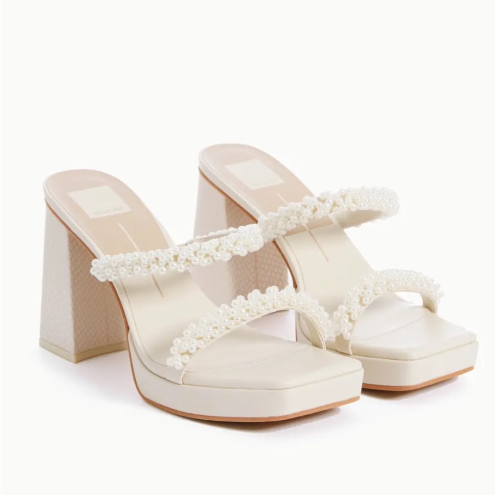 Dolce Vita Ariele Pearl Embellished Heels